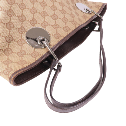Gucci GG Tote Bag Canvas Brown