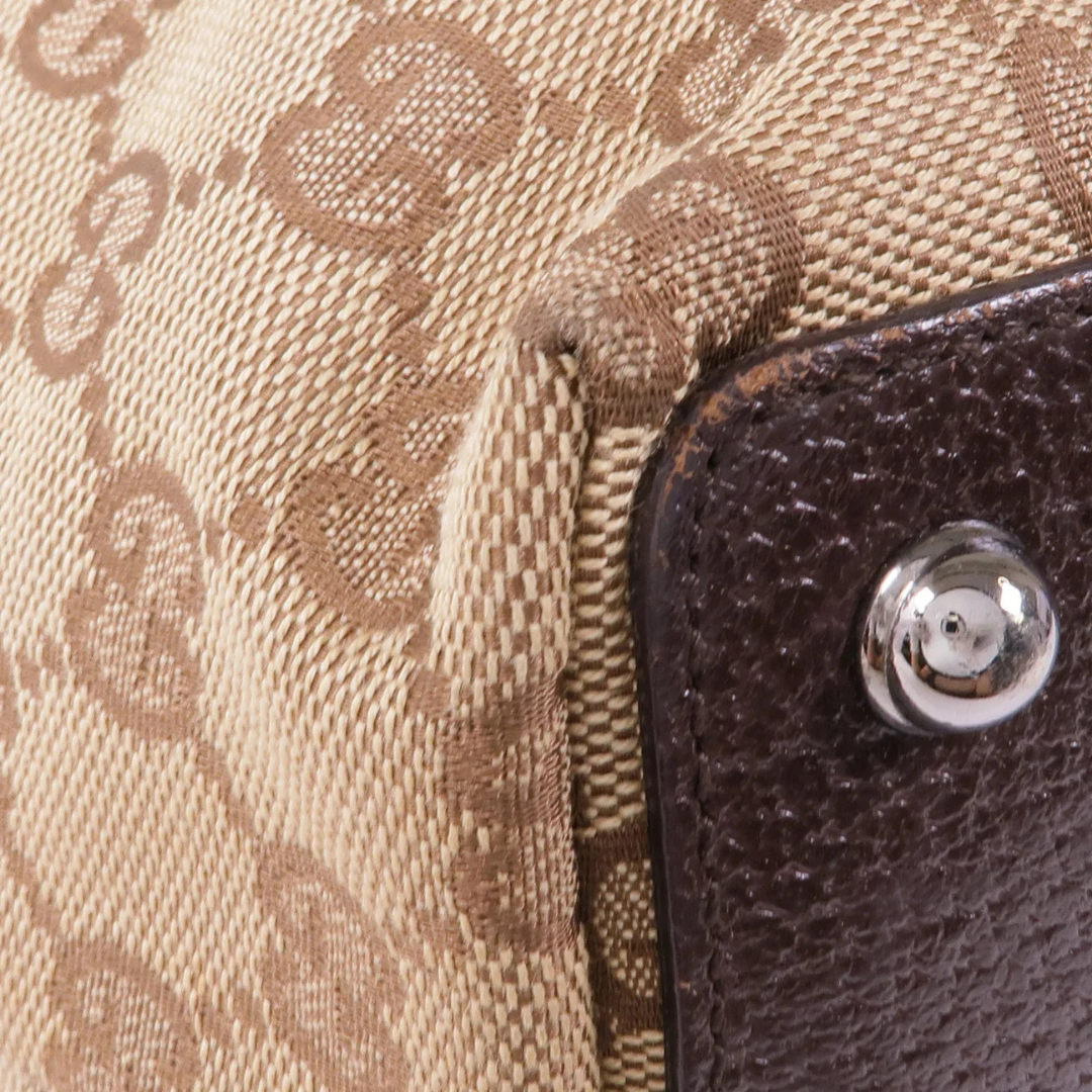 Gucci GG Tote Bag Canvas Brown