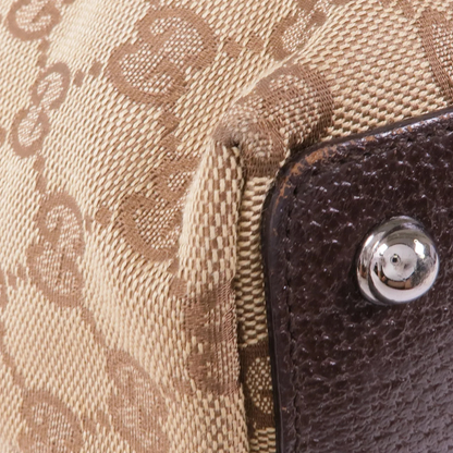 Gucci GG Tote Bag Canvas Brown