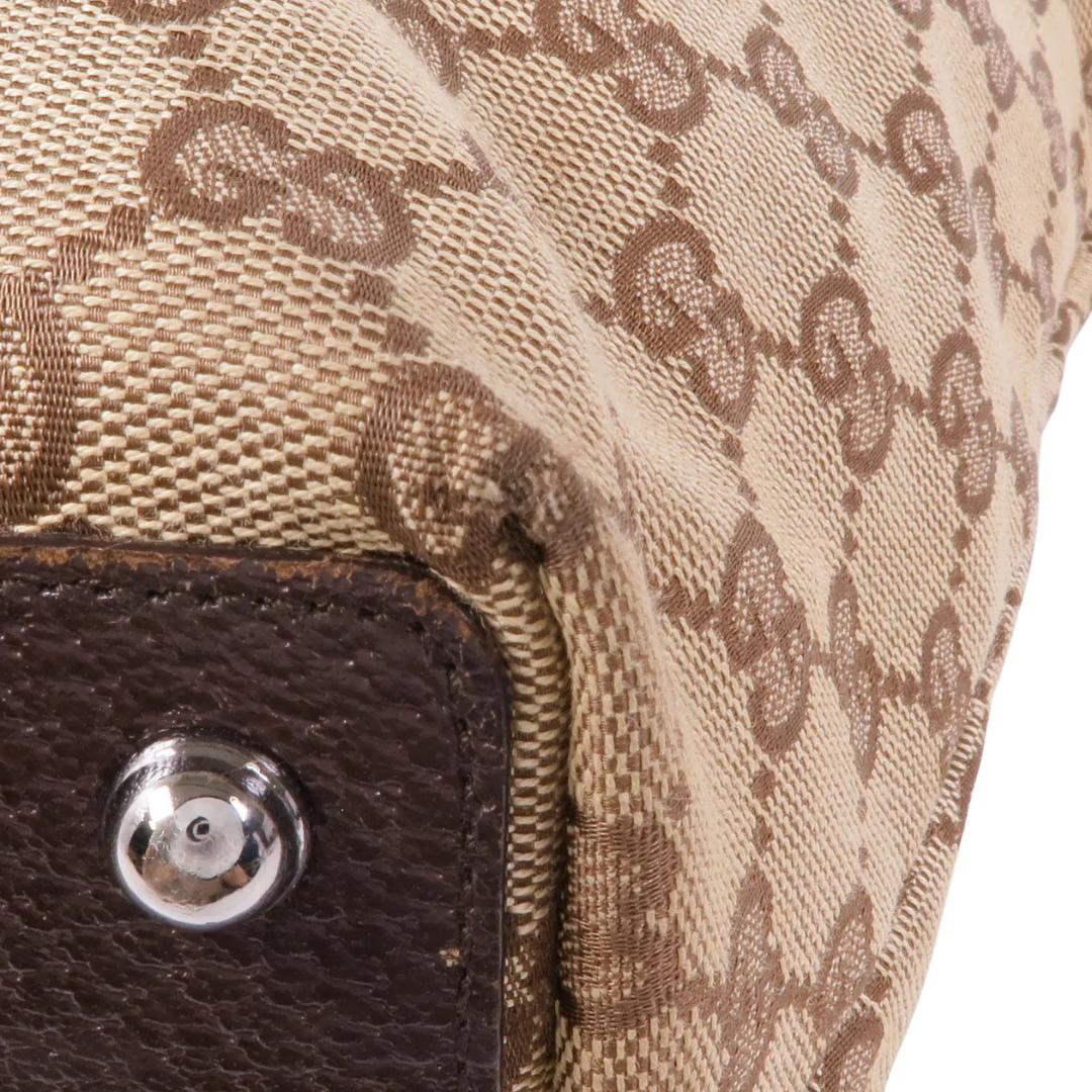 Gucci GG Tote Bag Canvas Brown