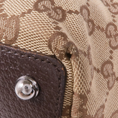 Gucci GG Tote Bag Canvas Brown