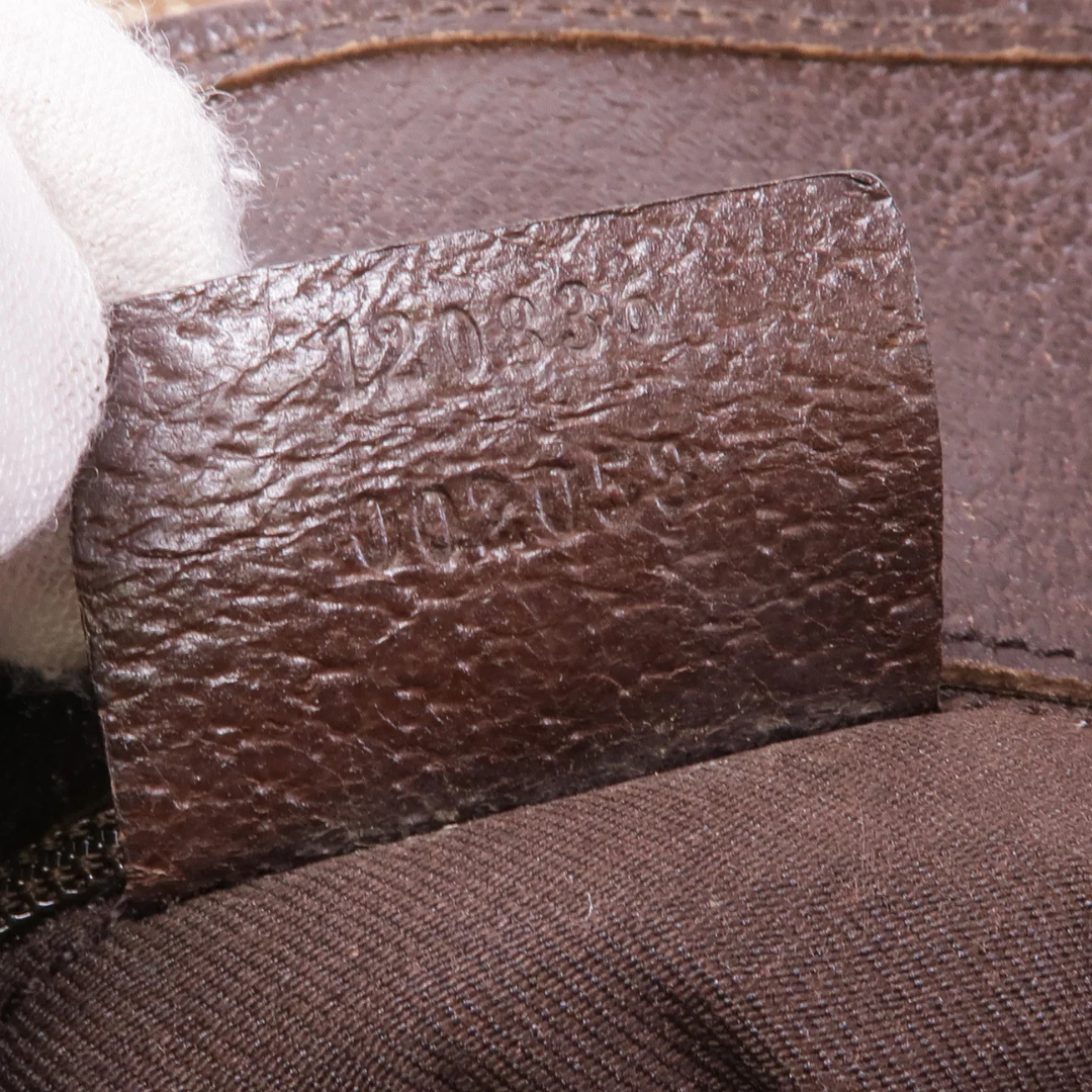 Gucci GG Shoulder Bag Canvas Brown