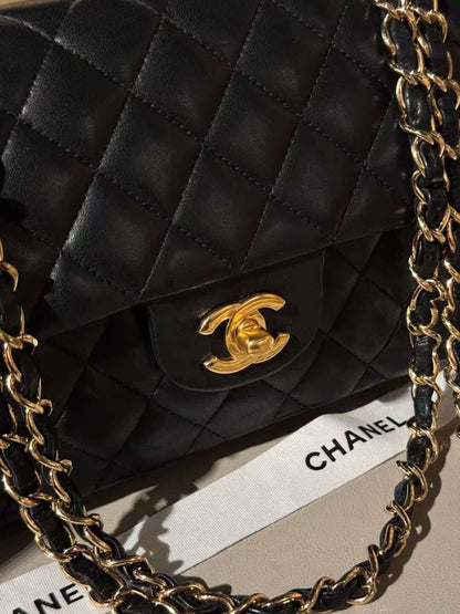 Chanel classic flap bag small black