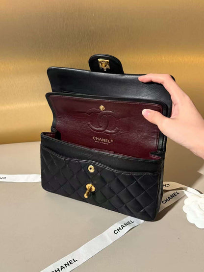 Chanel classic flap bag small black
