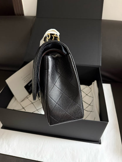 CHANEL Classic Flap Jumbo in Black Caviar GHW - series 19 Pre-Order