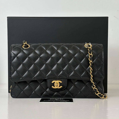 Chanel Classic Medium Vintage Bag Caviar Gold Hardware