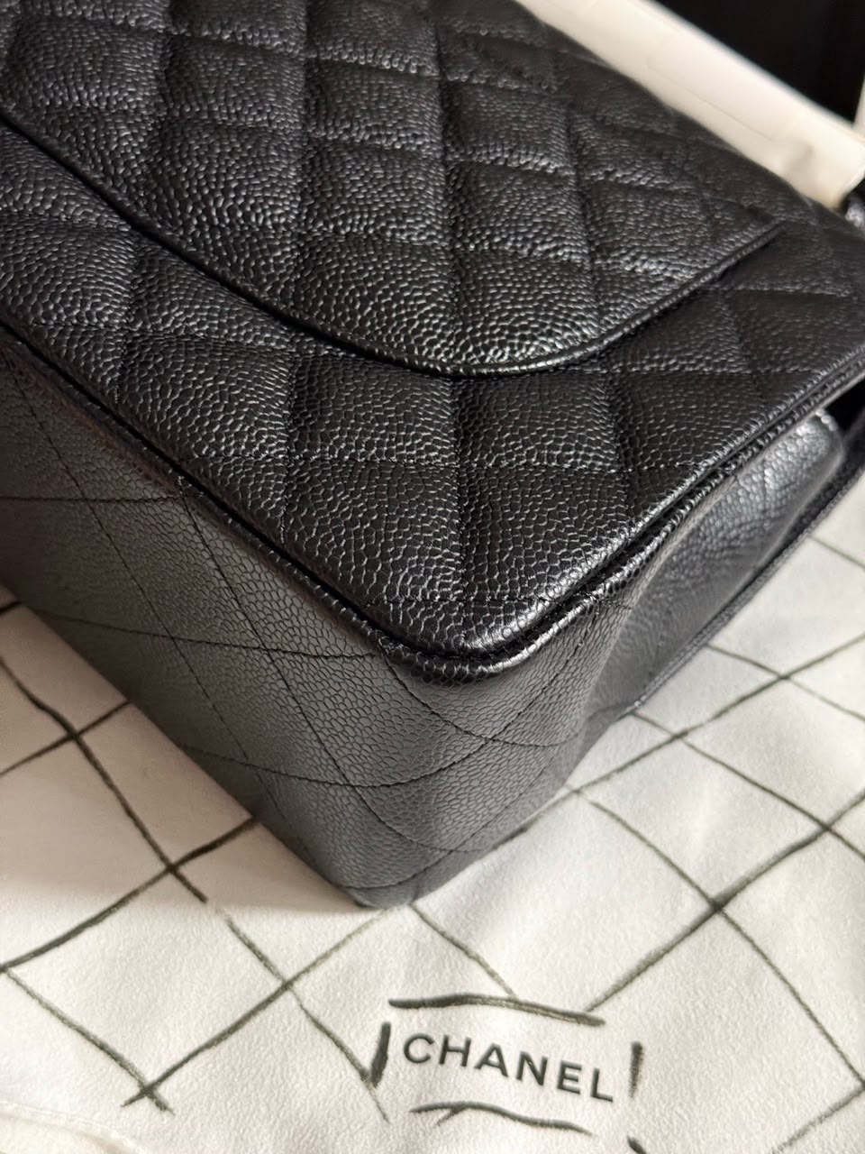 CHANEL Classic Flap Jumbo in Black Caviar GHW - series 19 Pre-Order