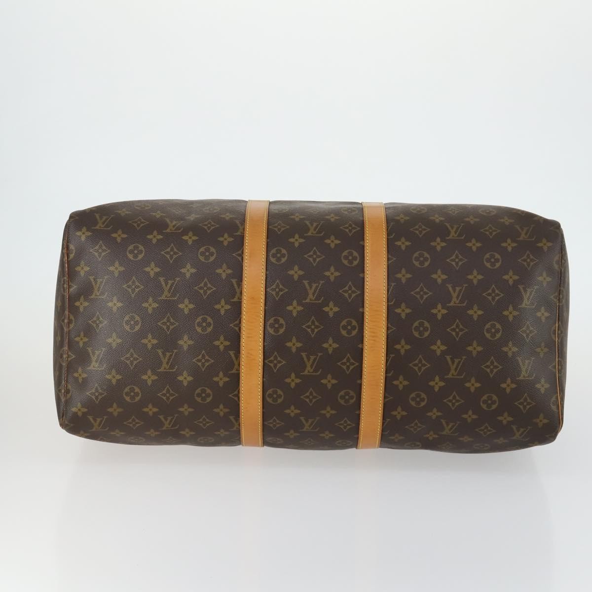 Louis Vuitton Keepall Vintage Travel Bag 55 Brown