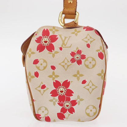 Louis Vuitton Limited Edition Cherry Blossom Vintage Retro Bag White
