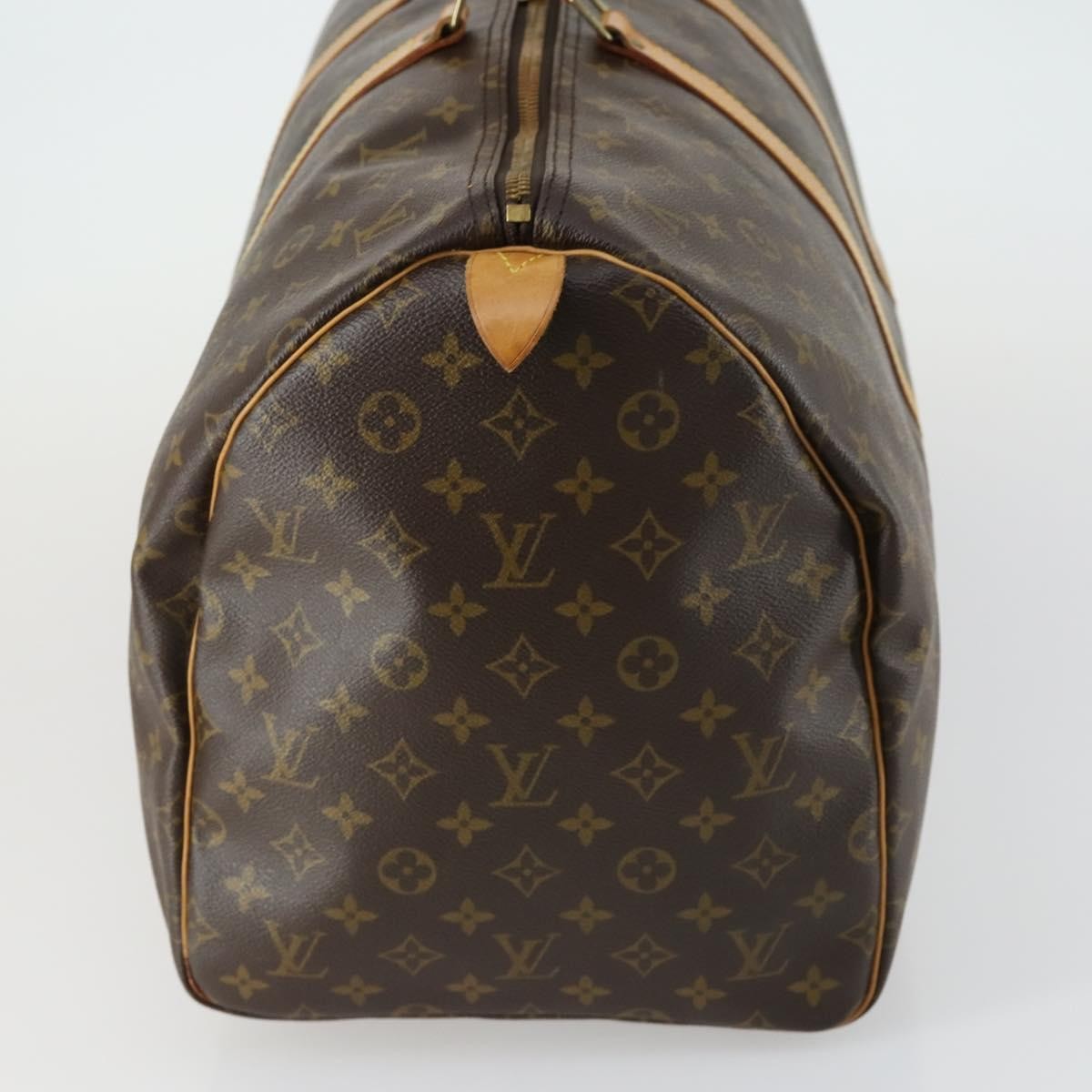 Louis Vuitton Keepall Vintage Travel Bag 55 Brown