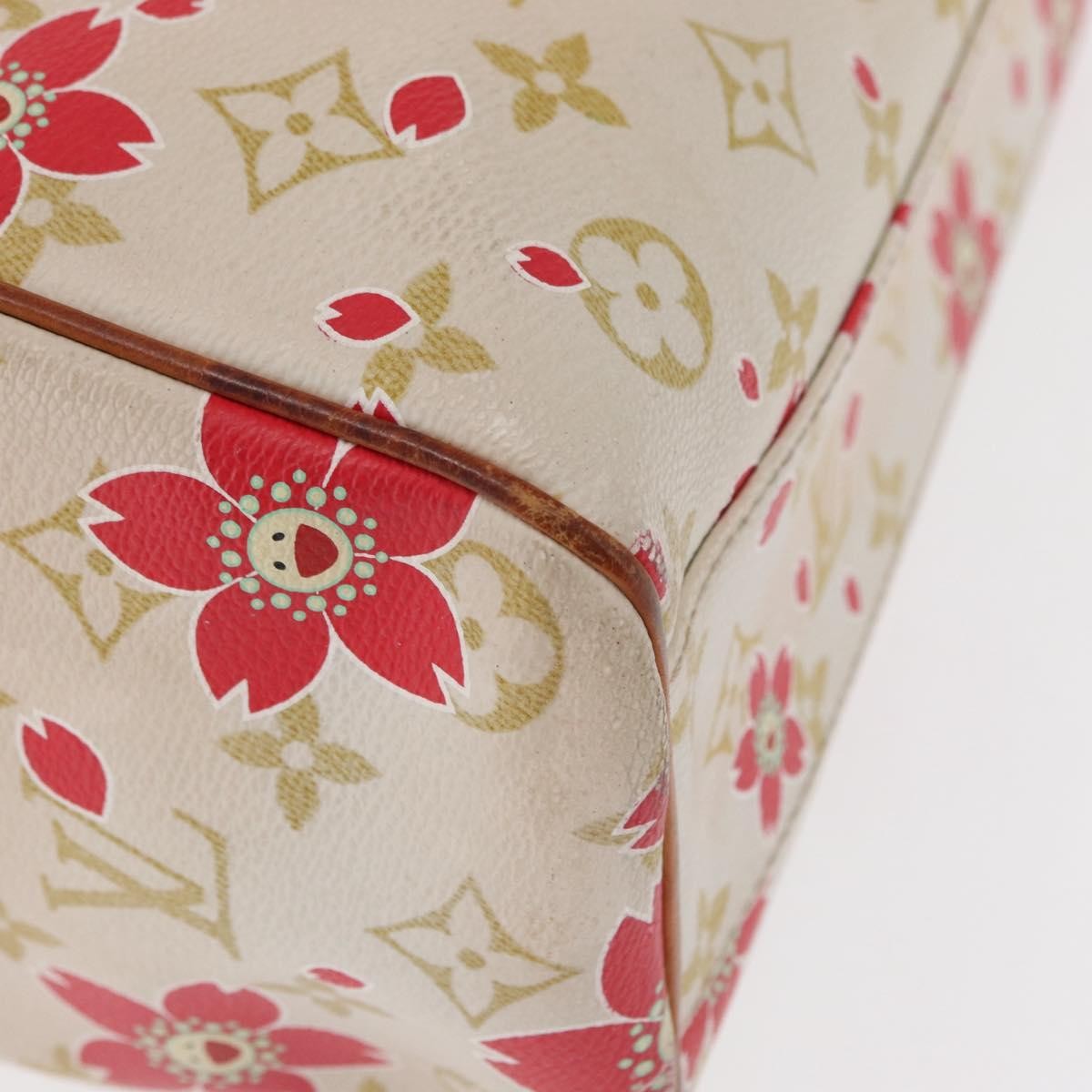 Louis Vuitton Limited Edition Cherry Blossom Vintage Retro Bag White