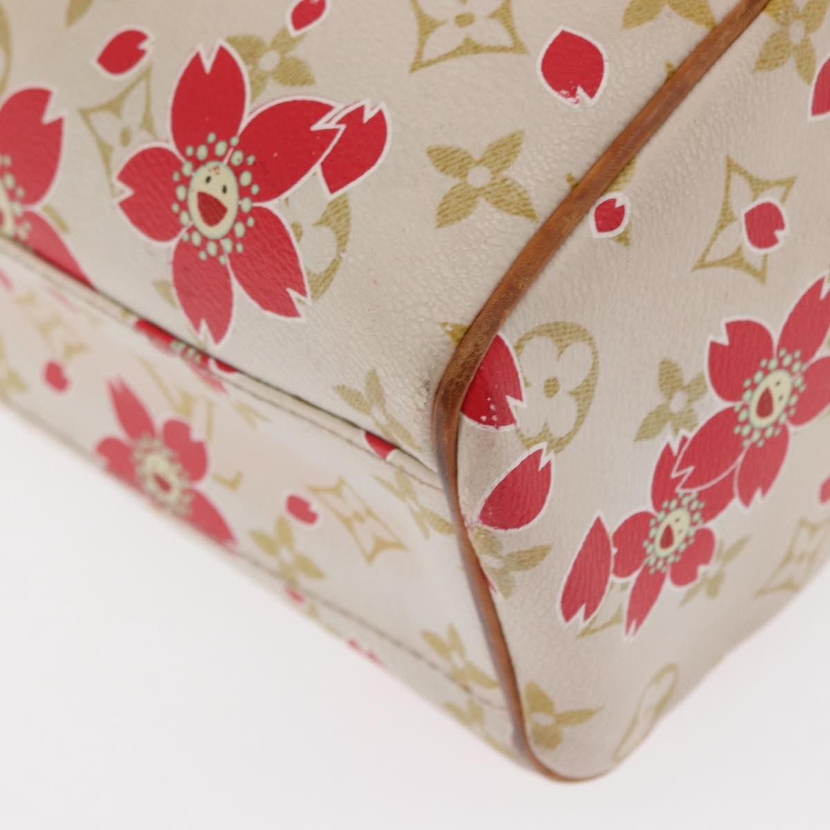 Louis Vuitton Limited Edition Cherry Blossom Vintage Retro Bag White