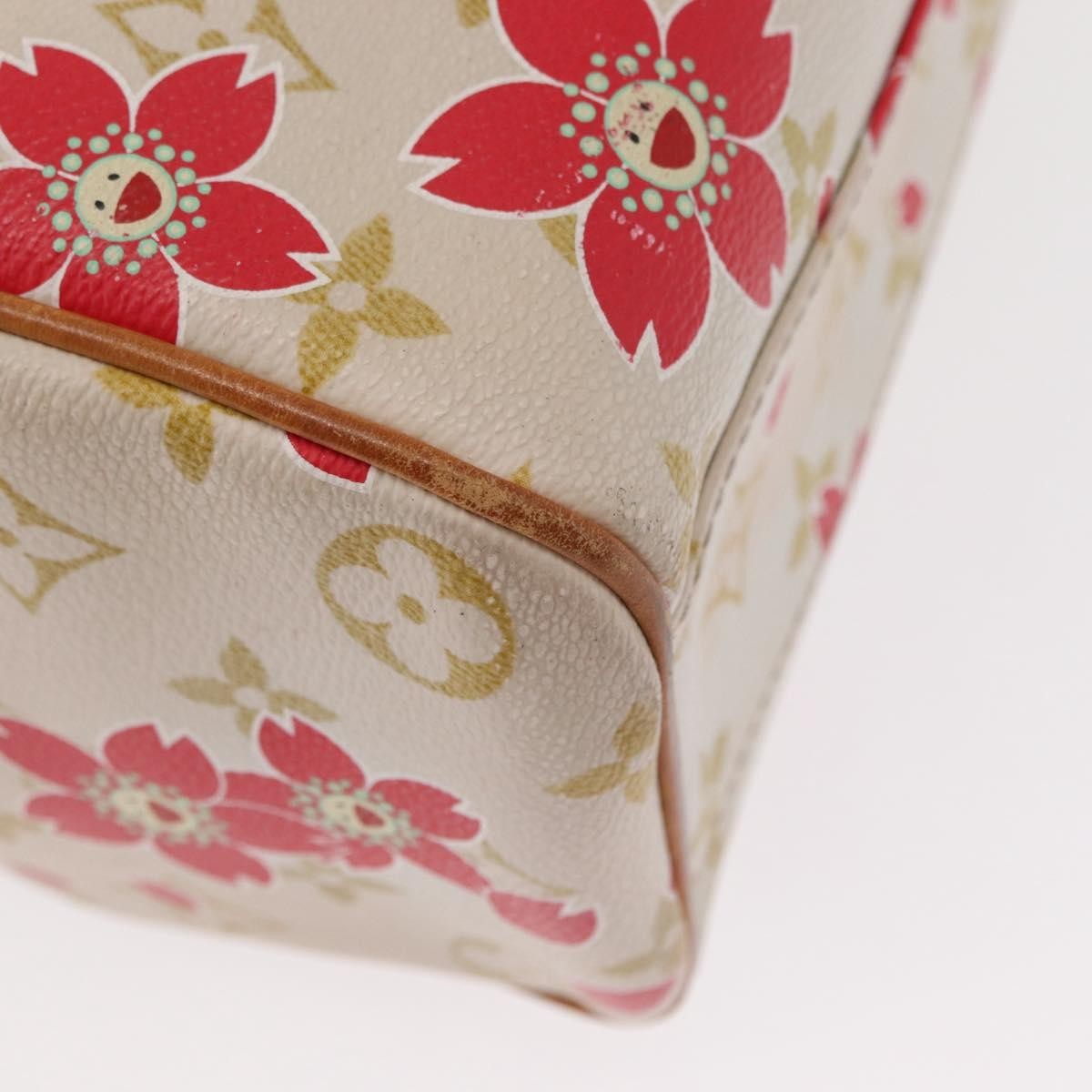 Louis Vuitton Limited Edition Cherry Blossom Vintage Retro Bag White