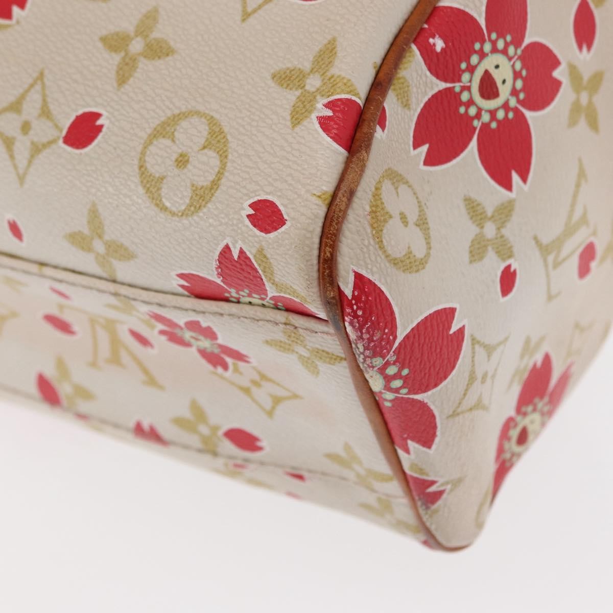 Louis Vuitton Limited Edition Cherry Blossom Vintage Retro Bag White