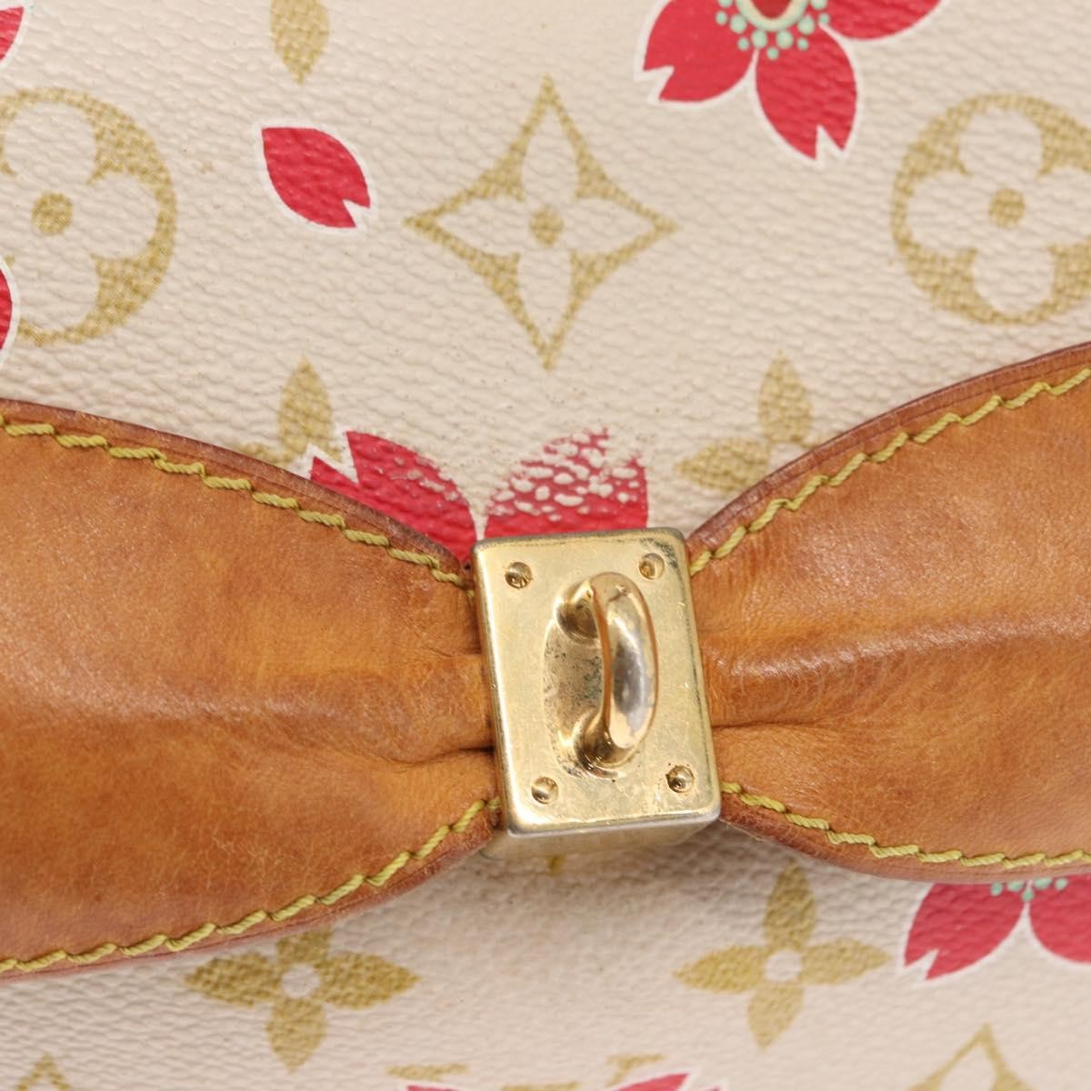 Louis Vuitton Limited Edition Cherry Blossom Vintage Retro Bag White