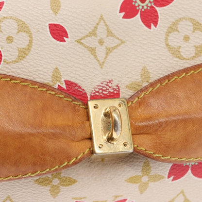 Louis Vuitton Limited Edition Cherry Blossom Vintage Retro Bag White
