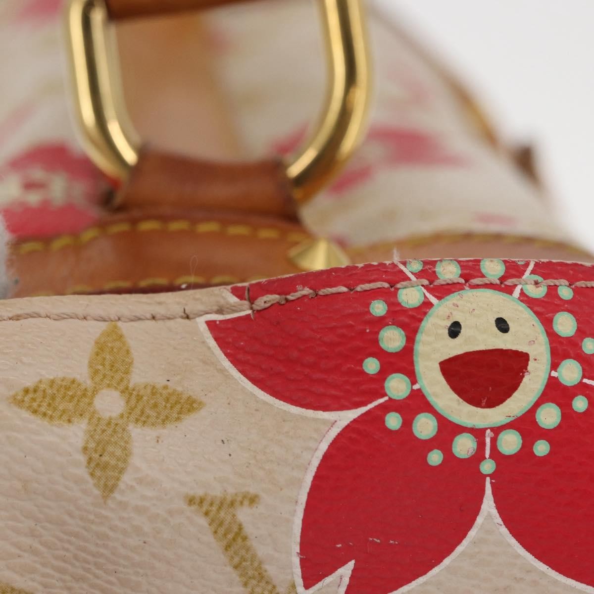 Louis Vuitton Limited Edition Cherry Blossom Vintage Retro Bag White