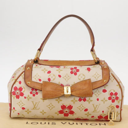 Louis Vuitton Limited Edition Cherry Blossom Vintage Retro Bag White