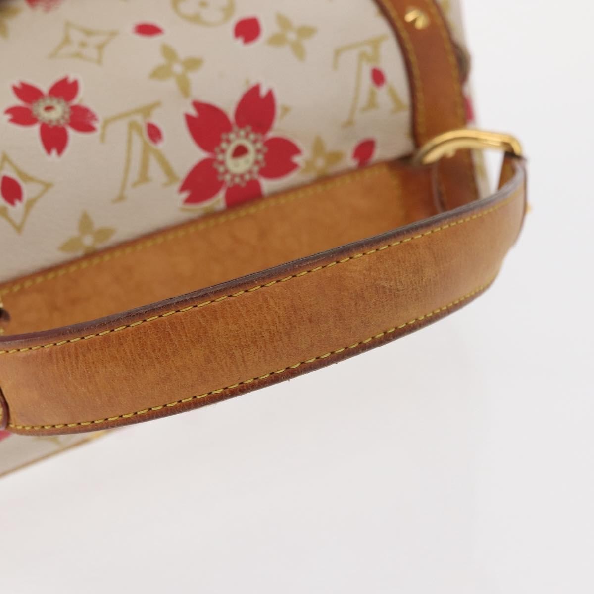 Louis Vuitton Limited Edition Cherry Blossom Vintage Retro Bag White