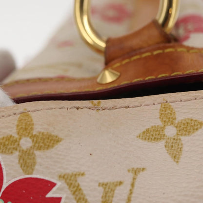 Louis Vuitton Limited Edition Cherry Blossom Vintage Retro Bag White
