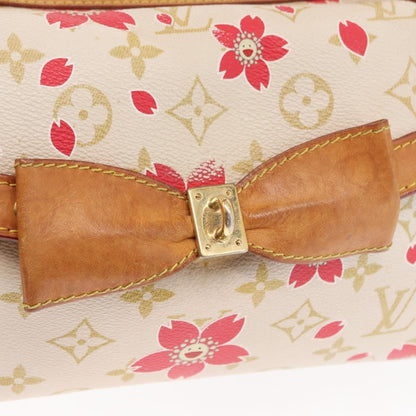 Louis Vuitton Limited Edition Cherry Blossom Vintage Retro Bag White