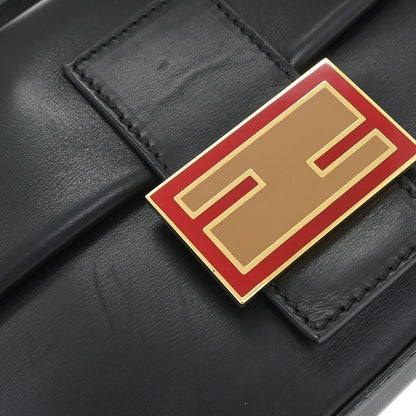 Fendi Baguette Leather Vintage Bag Micro Black