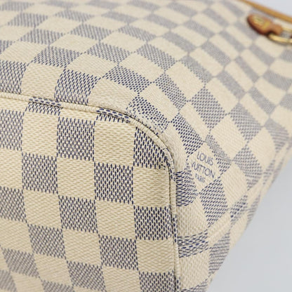 Louis Vuitton Neverfull PM Tote Vintage Bag Damier Beige