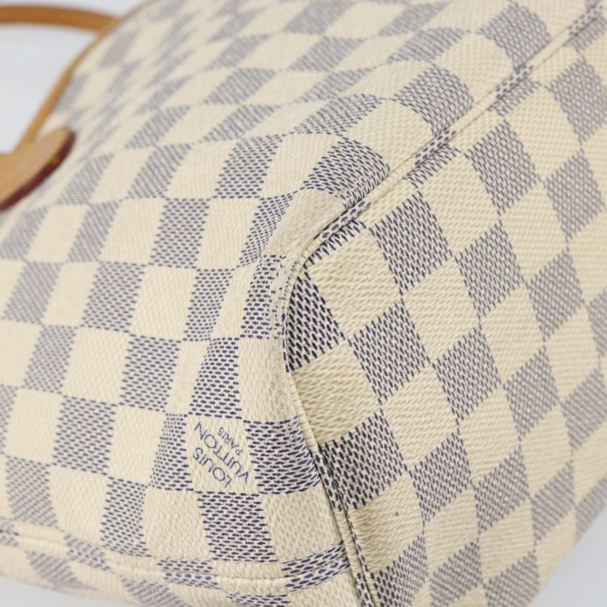 Louis Vuitton Neverfull PM Tote Vintage Bag Damier Beige