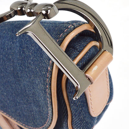 Dior Denim Saddle Bag Mini