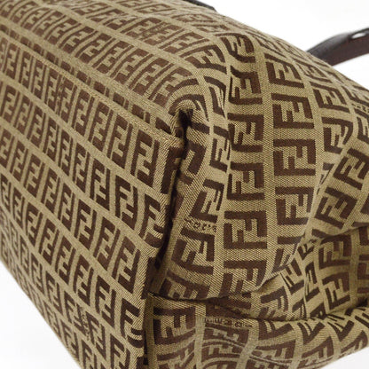 Fendi Zucchino Satchel Vintage Bag Brown