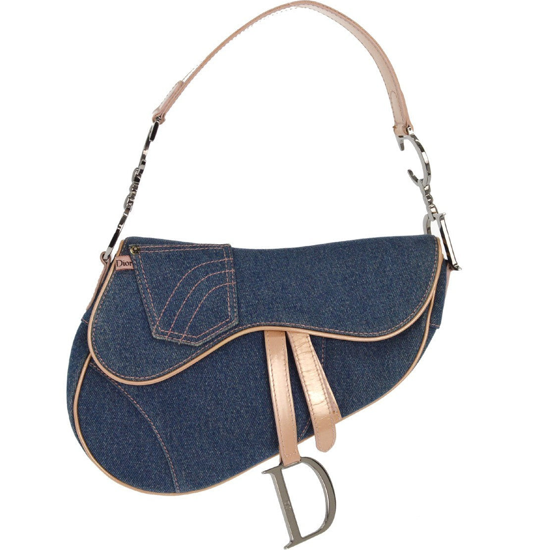 Dior Denim Saddle Bag Mini